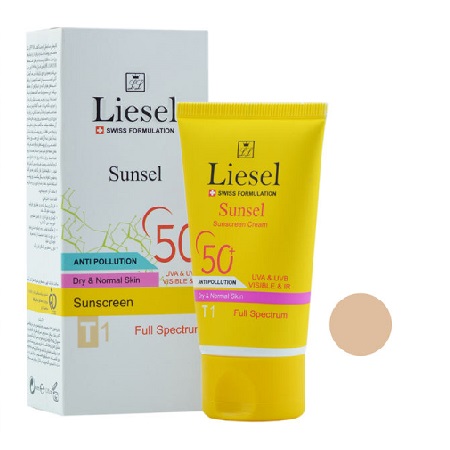 LIESEL T1Sunsel Dry And Normal Skin Sunscreen Cream SPF+50